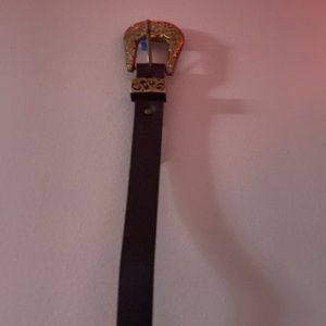 Gold and black belt